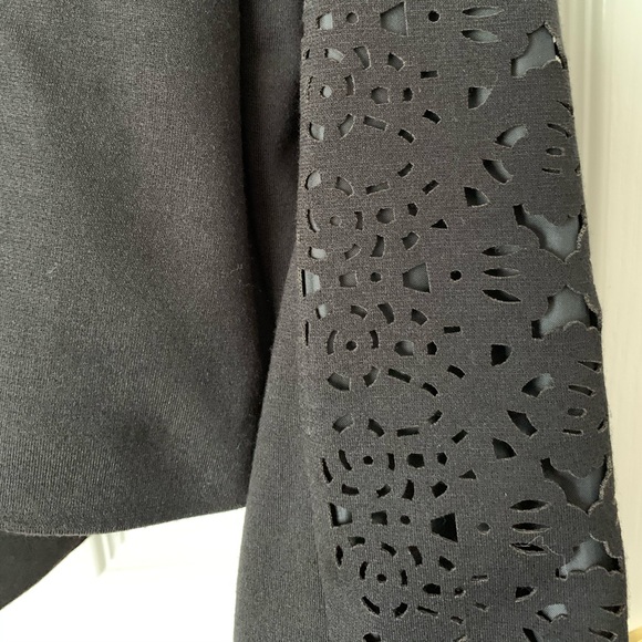 Laundry by Shelli Segal Black Lazercut Blazer US10 - Picture 5 of 12